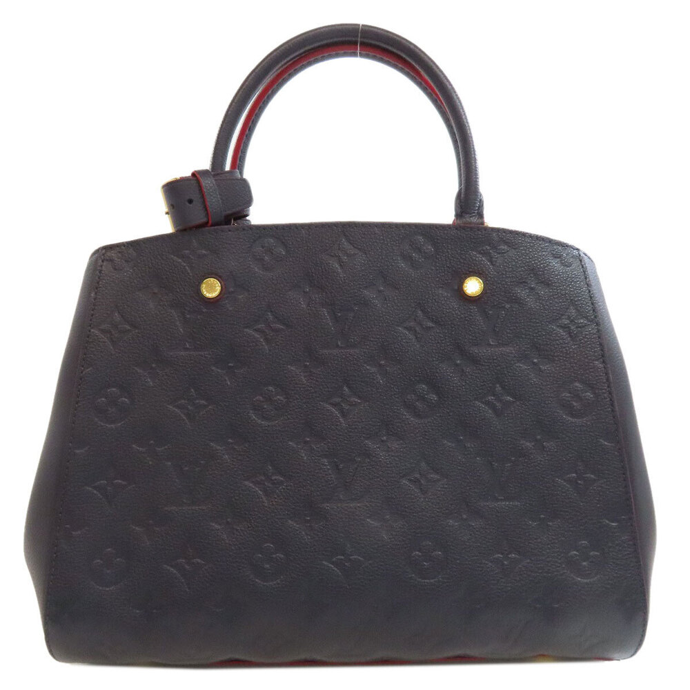 Louis Vuitton Montaigne 2way Handbag Empreinte Black